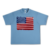Pebble Blue american flag Urban Heavy Tee - Artiststas