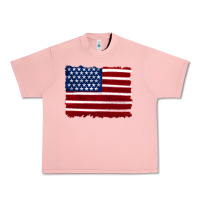 Salmon american flag Urban Heavy Tee - Artiststas