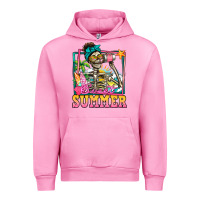 Fuchsia Pink sweet summer skeleton Urban Hoodie - Jasminsmagicworld