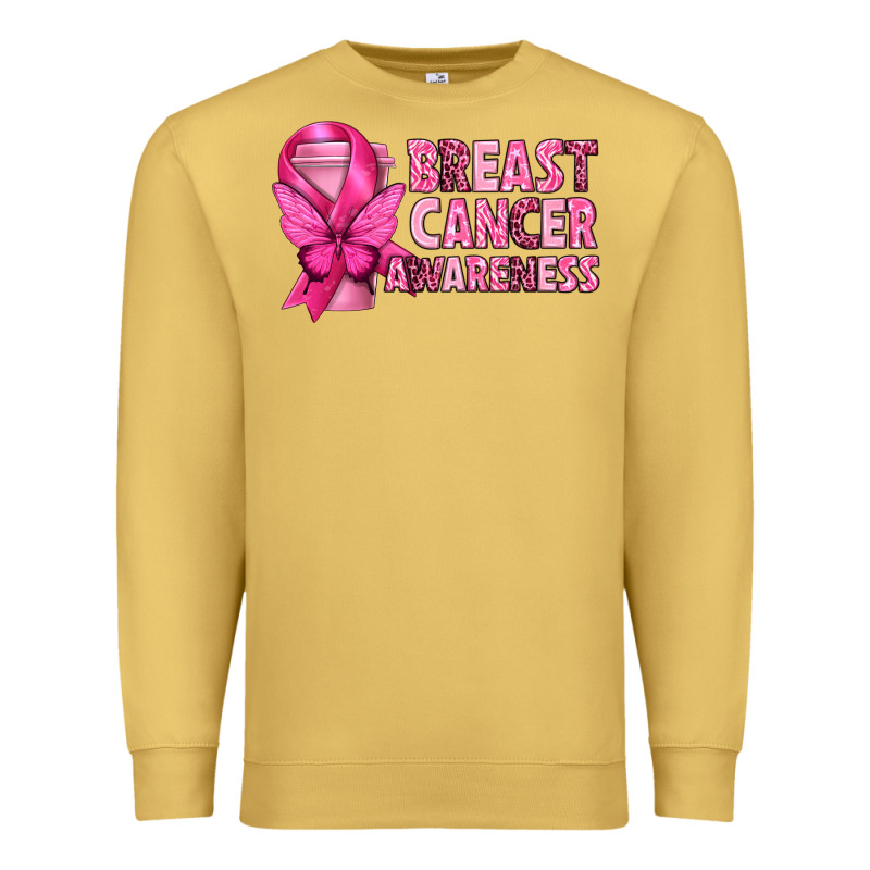 Breast Cancer Awareness With Coffee Cup Premium Sweatshirt by texasbilliewilder | Teevron