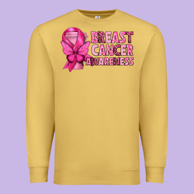 Breast Cancer Awareness With Coffee Cup Premium Sweatshirt Designed By Texasbilliewilder