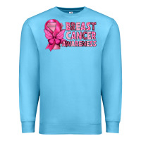 Ocean Blue Breast Cancer Awareness with Coffee Cup Premium Sweatshirt - texasbilliewilder