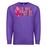 Purple Breast Cancer Awareness with Coffee Cup Premium Sweatshirt - texasbilliewilder