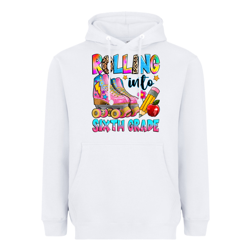 Rolling Into Sixth Grade Heavyweight Hoodie by texasbilliewilder | Teevron