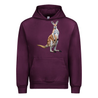 Mauve Wine kangaroo Urban Hoodie - LillyAllenDesigns