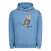 Pigment Pebble Blue kangaroo Urban Hoodie - LillyAllenDesigns