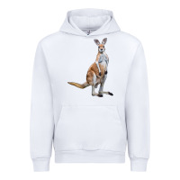 White kangaroo Urban Hoodie - LillyAllenDesigns