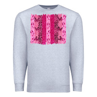 Heather Grey Breast Cancer Brushstrokes Premium Sweatshirt - texasbilliewilder