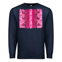 Navy Breast Cancer Brushstrokes Premium Sweatshirt - texasbilliewilder