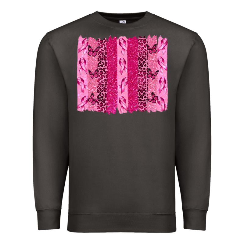 Breast Cancer Brushstrokes Premium Sweatshirt by texasbilliewilder | Teevron