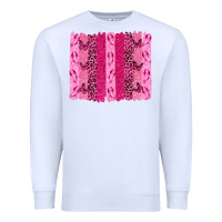 White Breast Cancer Brushstrokes Premium Sweatshirt - texasbilliewilder