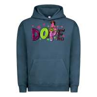 Pigment Midnight Navy dope with afro black woman Urban Hoodie - NancyCooperArtShop