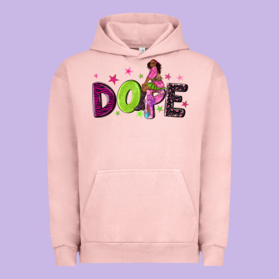 Dope With Afro Black Woman Urban Hoodie Designed By Nancycooperartshop