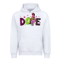 White dope with afro black woman Urban Hoodie - NancyCooperArtShop