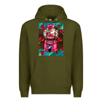 Army Green candy machine  with heart candies  air Premium Hoodie - AdoDesignShop
