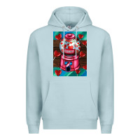Blue Mist candy machine  with heart candies  air Premium Hoodie - AdoDesignShop