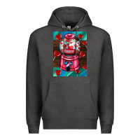 Charcoal Heather candy machine  with heart candies  air Premium Hoodie - AdoDesignShop