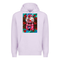 Lilac candy machine  with heart candies  air Premium Hoodie - AdoDesignShop