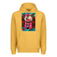 Mustard candy machine  with heart candies  air Premium Hoodie - AdoDesignShop