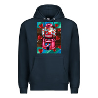 Navy candy machine  with heart candies  air Premium Hoodie - AdoDesignShop