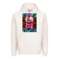 Pale Pink candy machine  with heart candies  air Premium Hoodie - AdoDesignShop