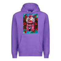 Purple candy machine  with heart candies  air Premium Hoodie - AdoDesignShop