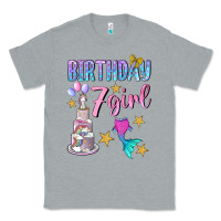 Heather Grey birthday girl 7 Classic Tee - BundleAndBundleShop