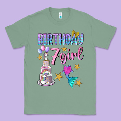 Birthday Girl 7 Classic Tee Designed By Bundleandbundleshop