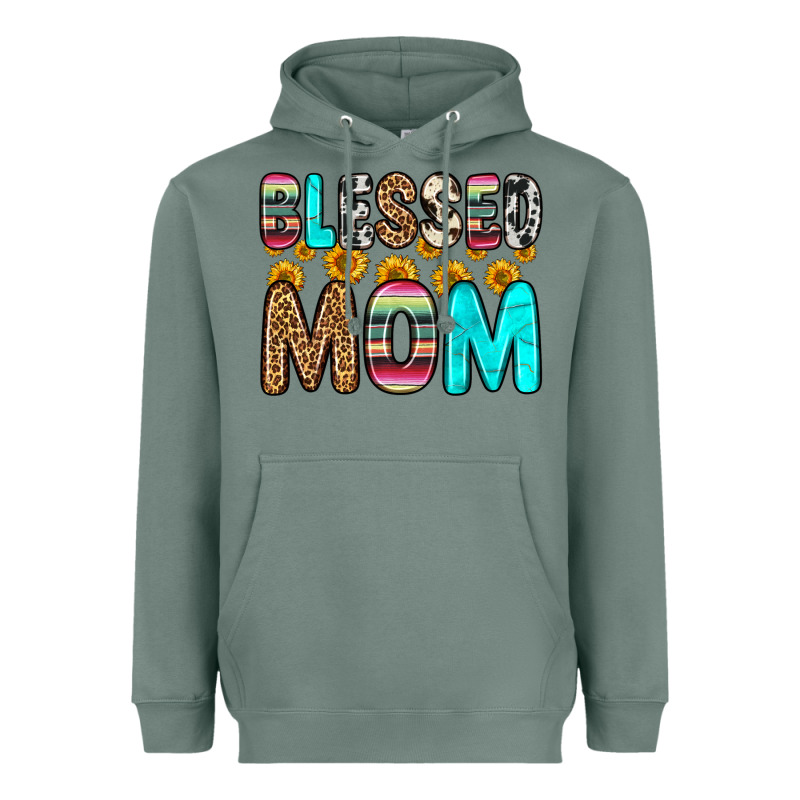 Blessed Mom Heavyweight Hoodie by Zillion Design Studio | Teevron