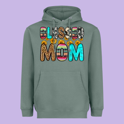 Blessed Mom Heavyweight Hoodie Designed By Zillion Design Studio