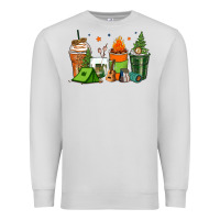 Dove Grey camping coffee cups Premium Sweatshirt - Zillion Design Studio