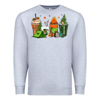 Heather Grey camping coffee cups Premium Sweatshirt - Zillion Design Studio