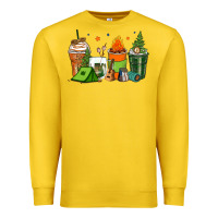 Lemon camping coffee cups Premium Sweatshirt - Zillion Design Studio