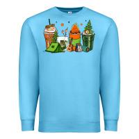 Ocean Blue camping coffee cups Premium Sweatshirt - Zillion Design Studio