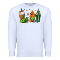White camping coffee cups Premium Sweatshirt - Zillion Design Studio