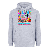 Heather Grey rolling into preschool grade Heavyweight Hoodie - texasbilliewilder