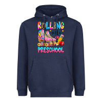 Navy rolling into preschool grade Heavyweight Hoodie - texasbilliewilder