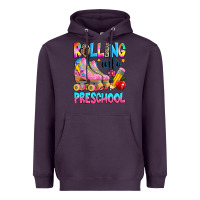 Plum rolling into preschool grade Heavyweight Hoodie - texasbilliewilder