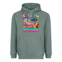 Sage rolling into preschool grade Heavyweight Hoodie - texasbilliewilder