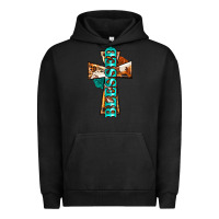 Pigment Black blessed cross Urban Hoodie - BarkalooDesign
