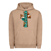 Pigment Burro blessed cross Urban Hoodie - BarkalooDesign