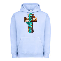 Pigment Grape Ice blessed cross Urban Hoodie - BarkalooDesign