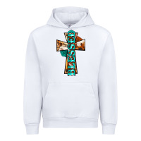 White blessed cross Urban Hoodie - BarkalooDesign