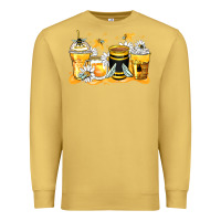 Antique Gold bumble bee coffee cups Premium Sweatshirt - Zillion Design Studio