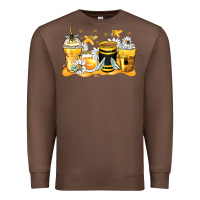 Chestnut bumble bee coffee cups Premium Sweatshirt - Zillion Design Studio