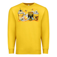 Lemon bumble bee coffee cups Premium Sweatshirt - Zillion Design Studio