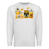 Oatmeal Heather bumble bee coffee cups Premium Sweatshirt - Zillion Design Studio
