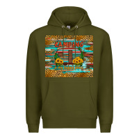 Army Green camping is my happy place Premium Hoodie - Artiststas