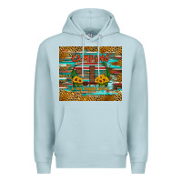 Blue Mist camping is my happy place Premium Hoodie - Artiststas