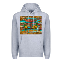 Heather Grey camping is my happy place Premium Hoodie - Artiststas